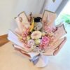 畢業熊金莎小花束